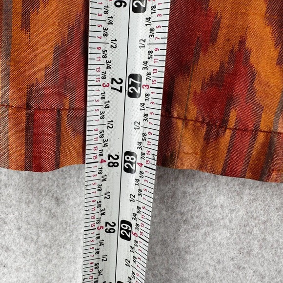 Soft Surroundings Top Womens MEDIUM Aztec Print Tribal Boho Long Sleeve Button - Picture 13 of 14